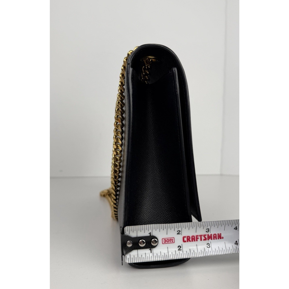 Saint Laurent Grain De Poudre Medium Classic Monogram Kate Satchel Black NFC S - Picture 13 of 15